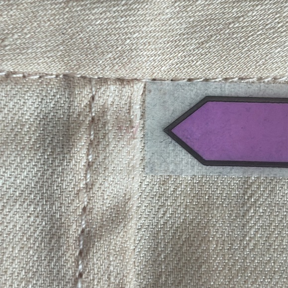 Vince Linen Blend Drop Waist Pleated Skirt Dress in Peach - Size 8 - Picture 5 of 7